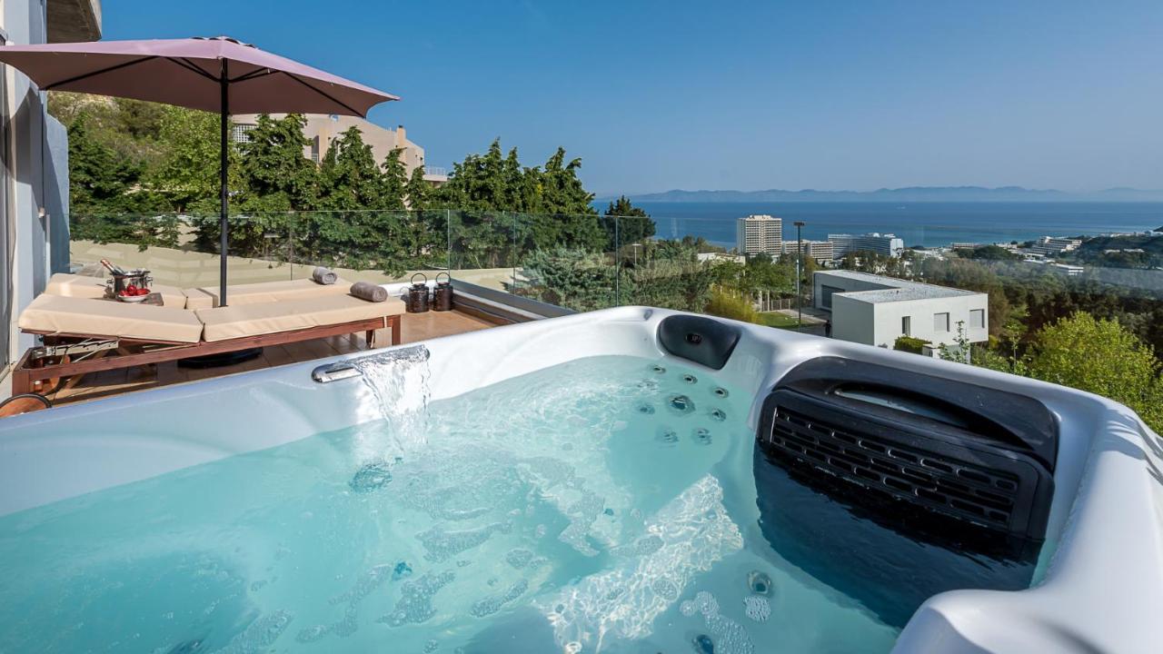 Apartament Flyviewflatsgold Privatehottub With Seaview Ixia  Zewnętrze zdjęcie