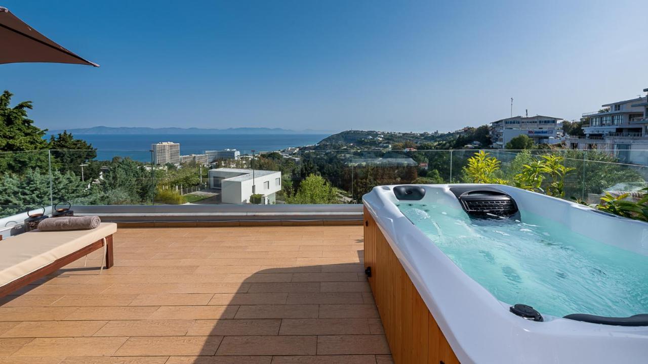 Apartament Flyviewflatsgold Privatehottub With Seaview Ixia  Zewnętrze zdjęcie